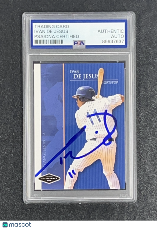 2006 Just Memorabilia Just Minors Justifiable #JF-7 Ivan De Jesus Signed Card Au