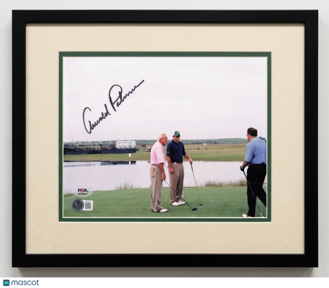 Arnold Palmer Signed Golf Photo Framed PSA Autographed 11x14