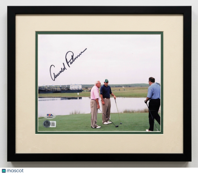Arnold Palmer Signed Golf Photo Framed PSA Autographed 11x14