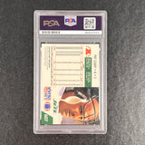 1991 Pro Set #607 Pat Leahy Signed Card Auto PSA Slabbed New York Jets