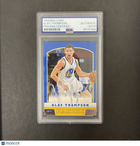 2013 Klay Thompson 2012-13 Panini #207 Signed Card PSA Autographed