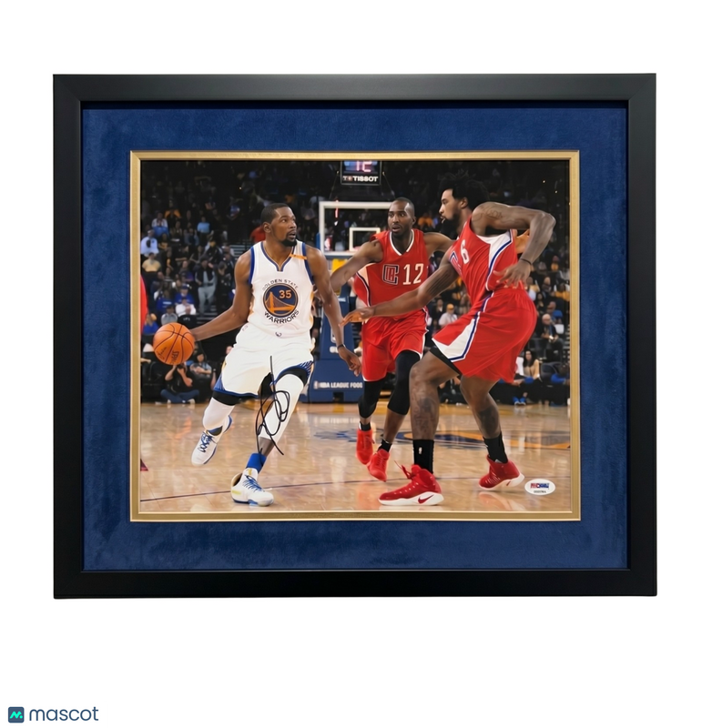Kevin Durant Golden State Warriors Signed 11x14 Custom Framed Photo PSA