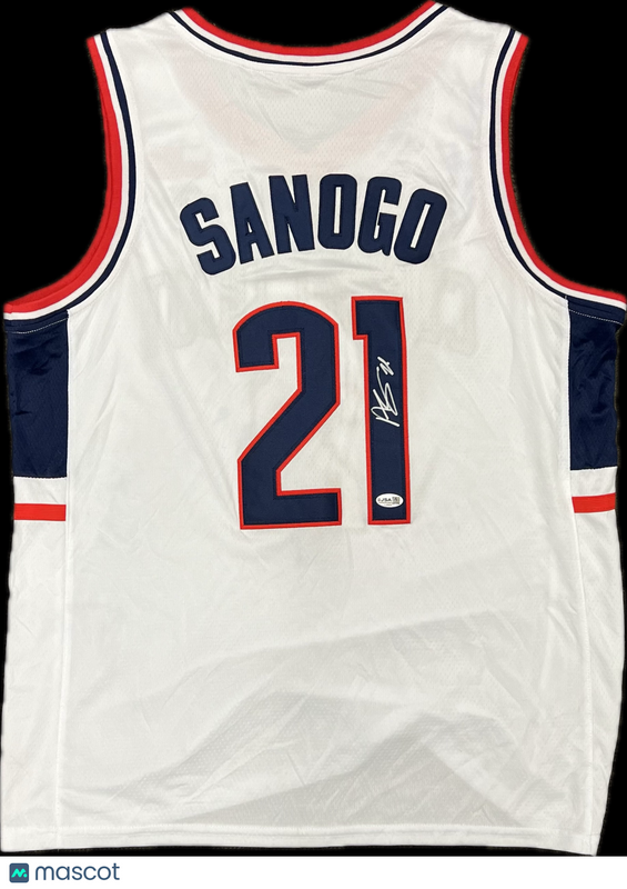 Adama Sanogo Signed Jersey PSA UConn Huskies Autographed