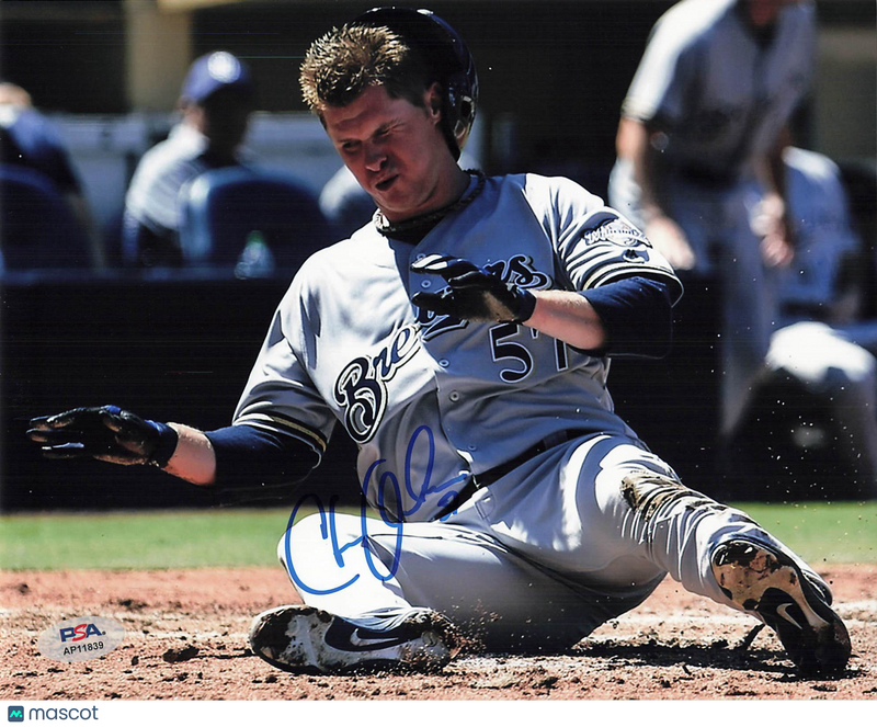 Chase Anderson Milwaukee Brewers Signed 8x10 Photo PSA
