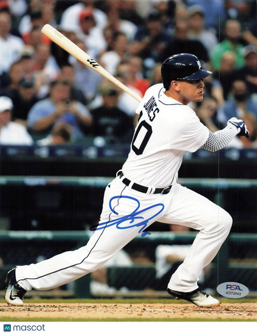 Jacoby Jones Detroit Tigers Signed 8x10 Photo PSA