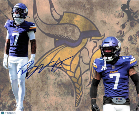 Byron Murphy Signed Minnesota Vikings Football 8x10 Photo PSA Autographed