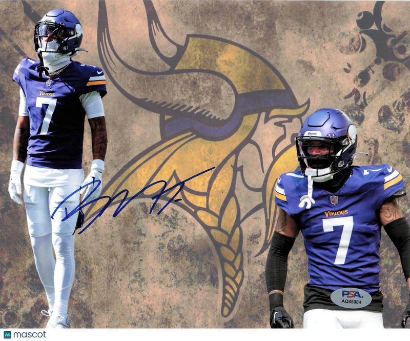 Byron Murphy Signed Minnesota Vikings Football 8x10 Photo PSA Autographed