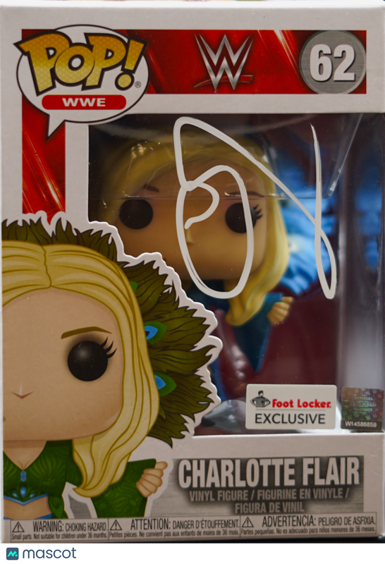 Charlotte Flair Signed Funko Pop #62 JSA WWE Autographed