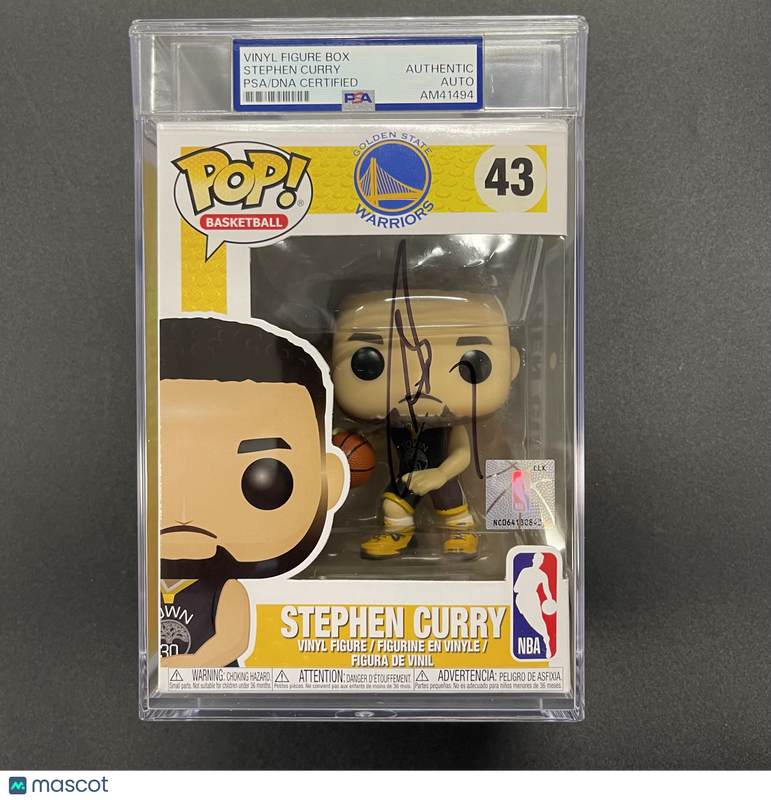 Stephen Curry signed Funko Pop #43 PSA Encapsulated Autographed