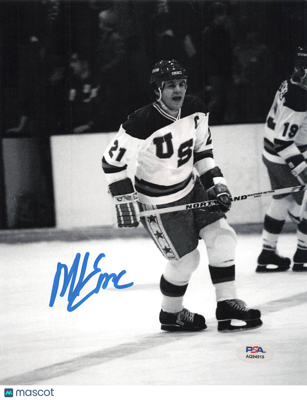 Mike Eruzione signed 8x10 Photo Hockey PSA Autographed