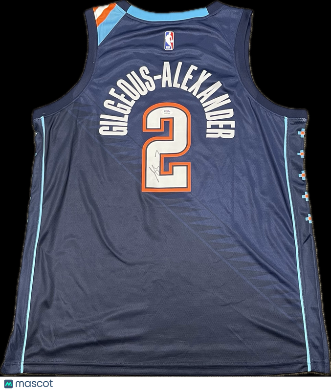 Shai Gilgeous-Alexander Signed Jersey PSA Oklahoma City Thunder Autographed