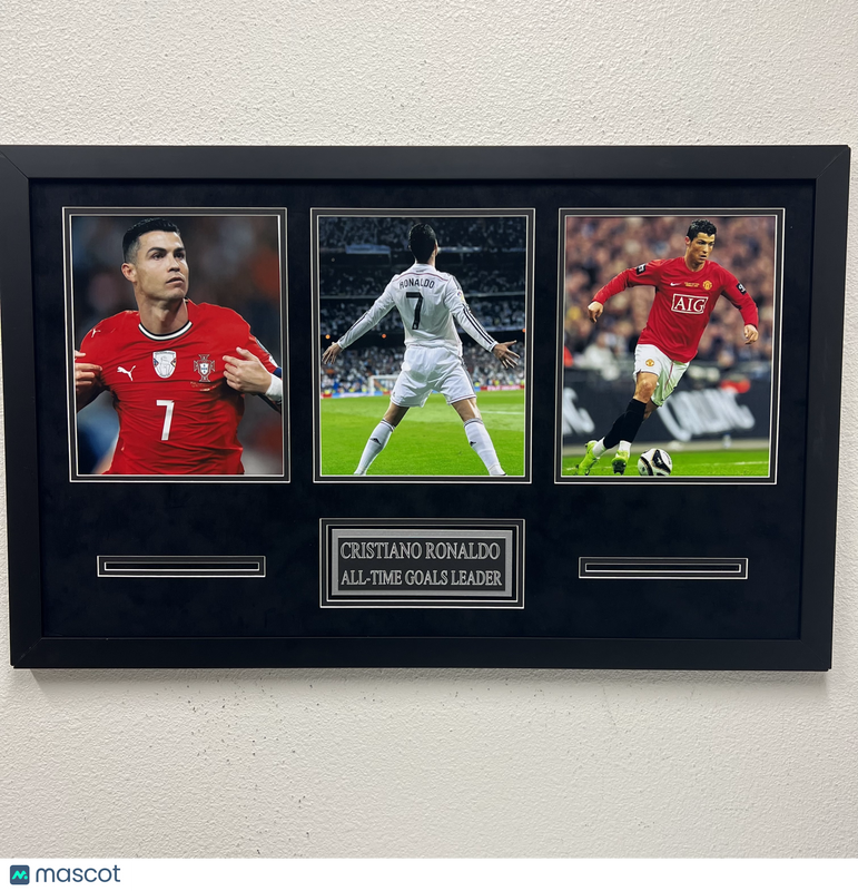 Cristiano Ronaldo Soccer 3-Photo Custom Display Frame Portugal National Team