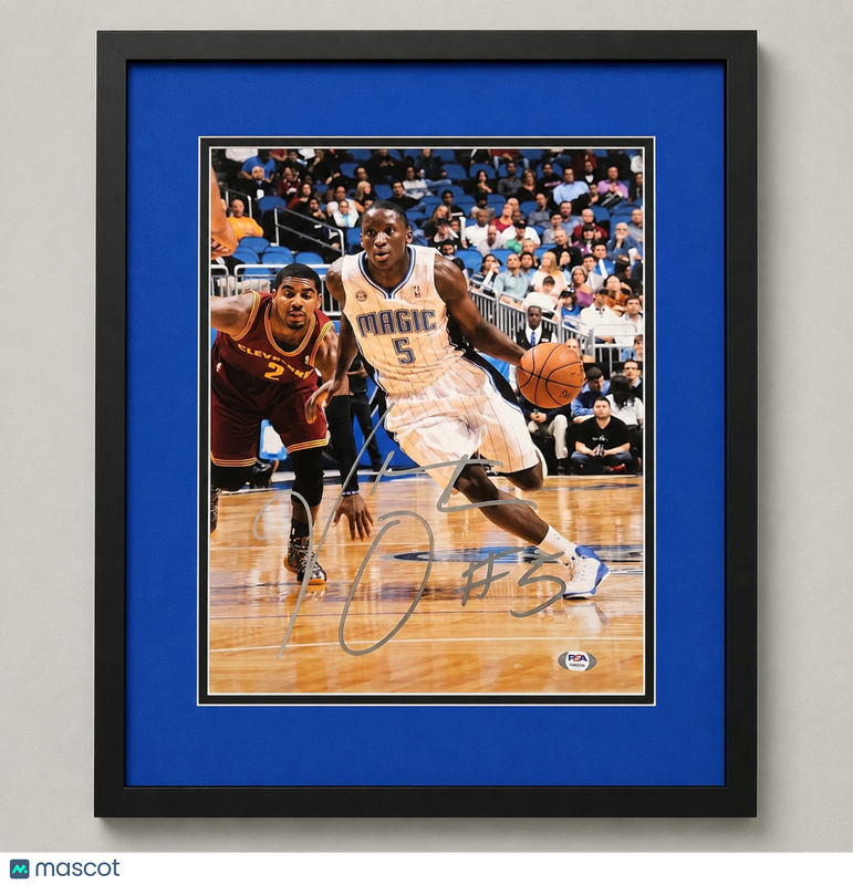 Victor Oladipo Orlando Magic Signed Basketball 11x14 Custom Framed Photo PSA