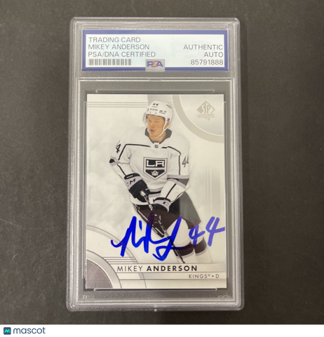 Mikey Anderson 2023-24 Upper Deck SP Authentic#95 Signed Card PSA Autographed