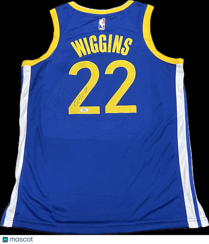 Andrew Wiggins Signed Jersey PSA Golden State Warriors Autographed
