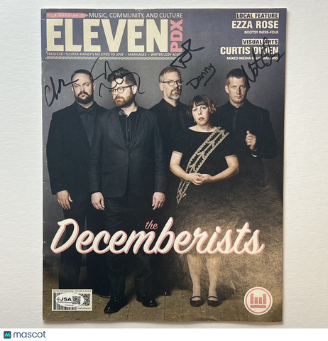 The Decemberists Signed ELEVEN PDX Magazine JSA Autographed
