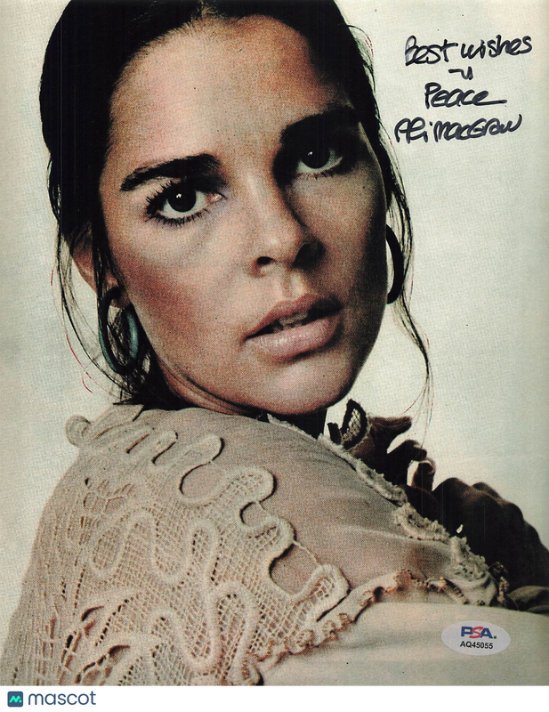 Ali MacGraw Signed 8x10 Photo PSA Autographed