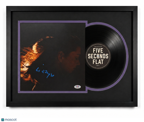 Lizzy McAlpine Signed Five Seconds Flat Custom Framed Vinyl PSA Album Auth