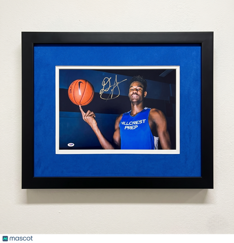 DeAndre Ayton Hillcrest Prep Bruins Signed 12x18 Custom Framed Photo PSA