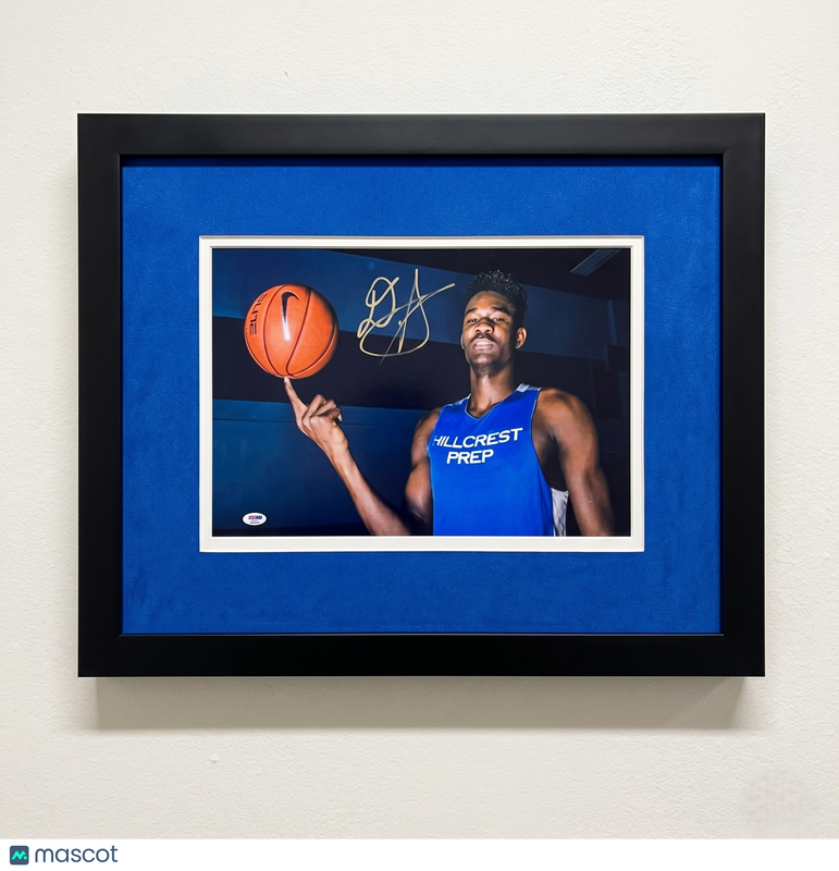 DeAndre Ayton Hillcrest Prep Bruins Signed 12x18 Custom Framed Photo PSA