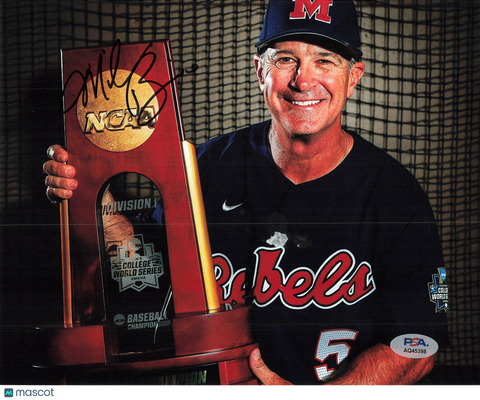 Mike Bianco  Signed 8x10 Photo PSA Autographed