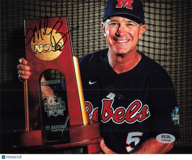 Mike Bianco  Signed 8x10 Photo PSA Autographed