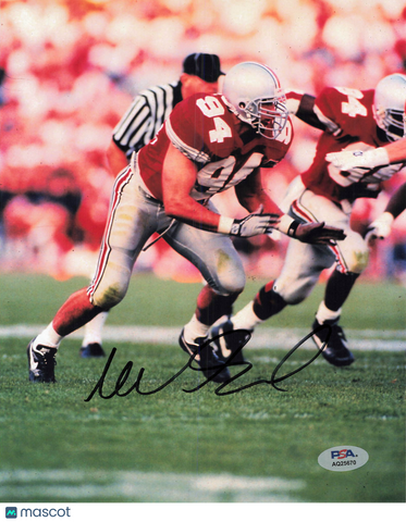Mike Vrabel Signed Ohio State Buckeyes Football 8x10 Photo PSA Autographed