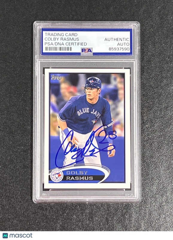 2012 Topps #423 Colby Rasmus  Signed Card Auto PSA Slabbed Blue Jays