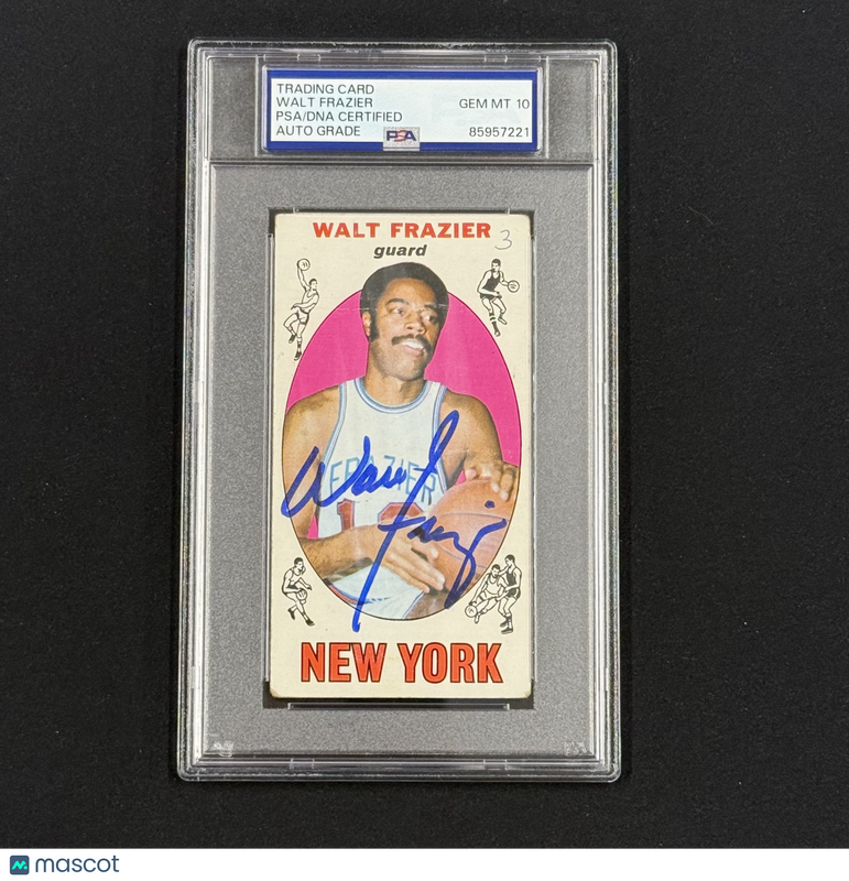 1969 Topps #98 Walt Frazier  Signed Card Auto 10 PSA Slabbed Knicks
