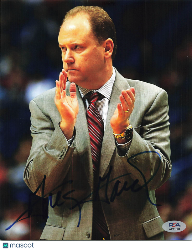 Greg Gard Signed 8x10 Photo PSA Wisconsin Badgers