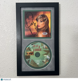 Taylor Swift Signed CD Cover Framed PSA/DNA Autographed The Life of a Showgirl