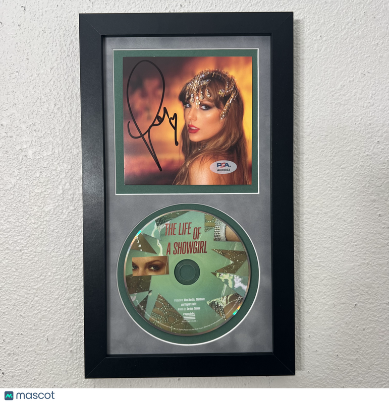 Taylor Swift Signed CD Cover Framed PSA/DNA Autographed The Life of a Showgirl