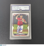 2023 Topps Bowman#BD-172 Garrett Baumann Signed Card Auto 10 PSA Slabbed Braves