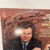 Itzhak Perlman Signed Itzhak Perlman Plays Fritz Kreisler Album 3 Vinyl PSA