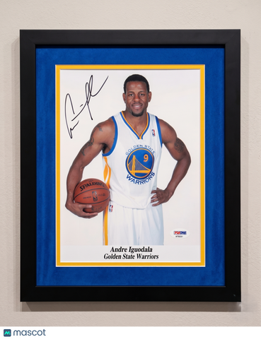 Andre Iguodala Golden State Warriors Signed 8x10 Custom Framed Photo PSA
