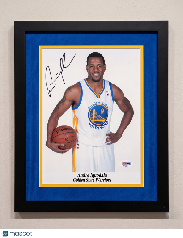 Andre Iguodala Golden State Warriors Signed 8x10 Custom Framed Photo PSA