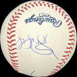 Jerry Seinfeld, Jason Alexander, Larry David&J.L.D. Signed Baseball PSA Seinfeld