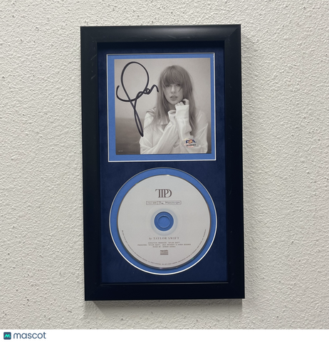 Taylor Swift Signed The Tortured Poets Department Custom Framed CD Album PSA
