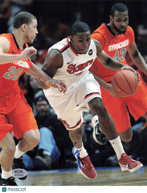 Moe Harkless Signed 8x10 Photo PSA St. John's Red Storm