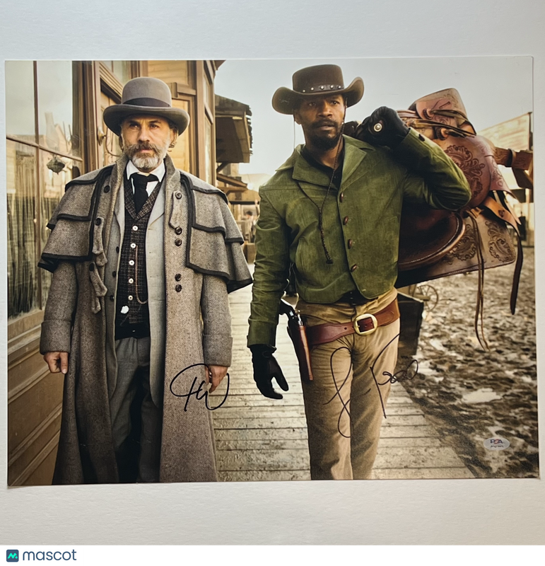 Christoph Waltz And Jamie Foxx Signed 16x20 Photo Django Unchained PSA Auth
