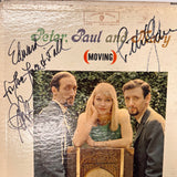 Paul Stookey at Peter Yarrow Signed Moving Vinyl Album PSA Autographed