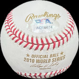 Matt Cain San Francisco Giants Signed Baseball MLB PSA