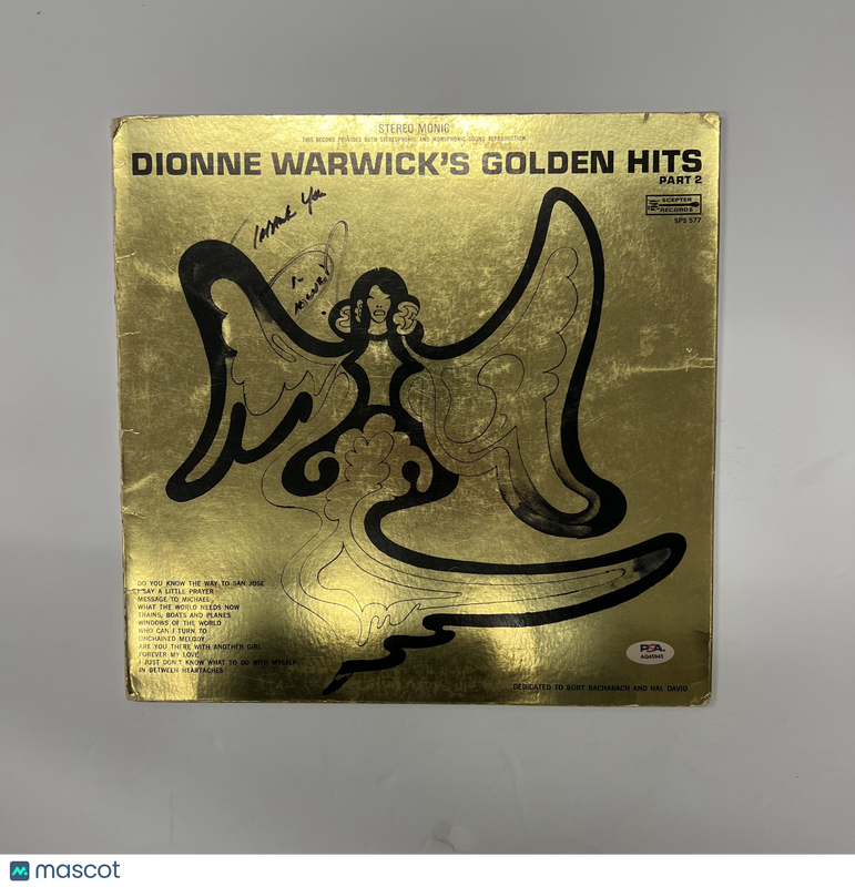 Dionne Warwick Signed Golden Hits Part 2 Vinyl Album PSA Autographed