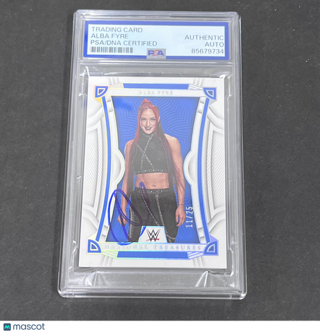 2023 Alba Fyre Panini Treasures#NT-12 Signed Card PSA Auto Auth Autographed
