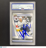 Kevin Fiala 2025 Upper Deck MVP Hockey#73 Signed Card PSA Autographed