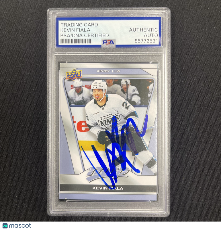 Kevin Fiala 2025 Upper Deck MVP Hockey#73 Signed Card PSA Autographed