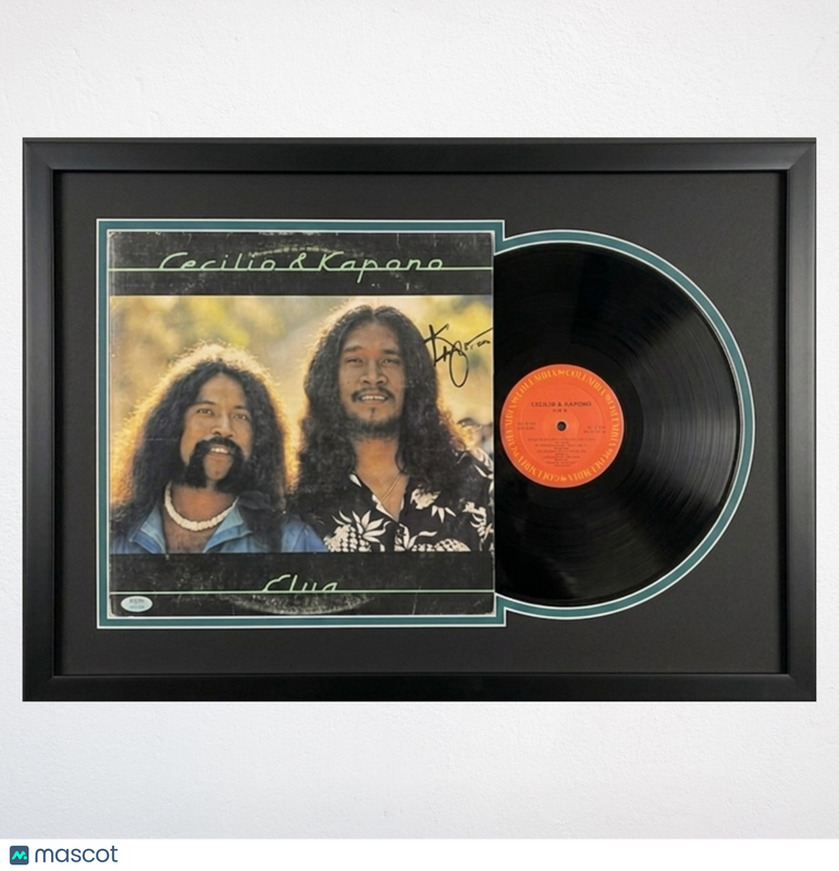 Henry Kapono Signed Elua Custom Framed Vinyl PSA Album Autographed