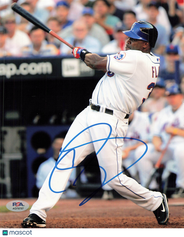 Cliff Floyd New York Mets Signed 8x10 Photo PSA