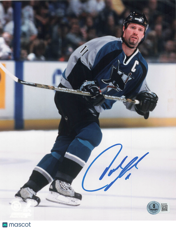 Owen Nolan Signed Hockey 8x10 Photo BAS Autographed