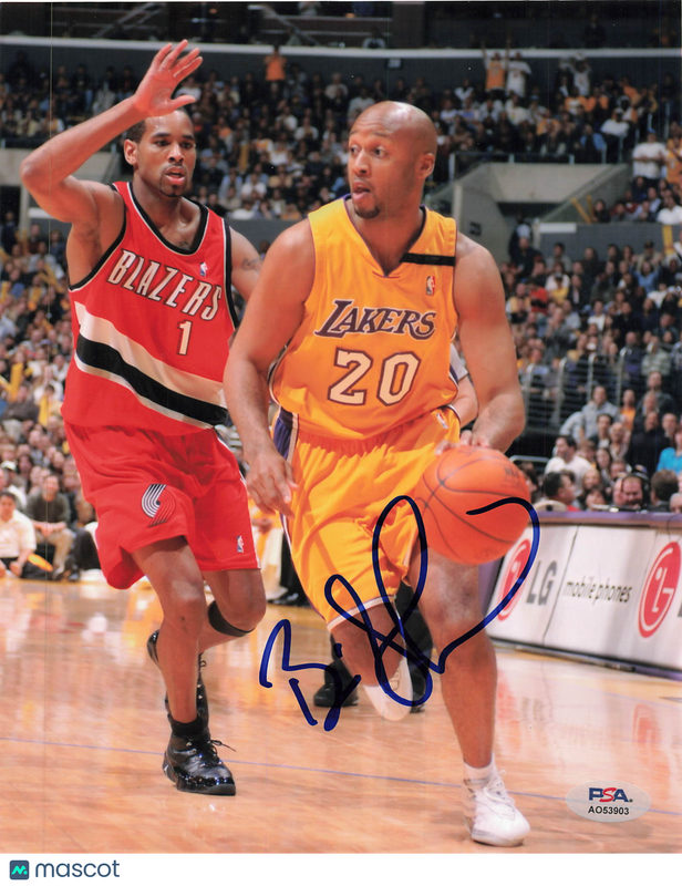Brian Shaw Signed 8x10 Photo PSA Los Angeles Lakers